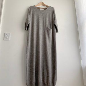 Lauren Manoogian Organic Cotton & Alpaca Blend Midi Dress - Sz 2